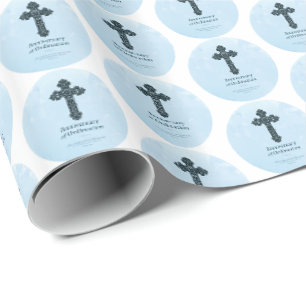 Papier Cadeau Personnaliser, Ordination Anniversaire Prêtre, Cro