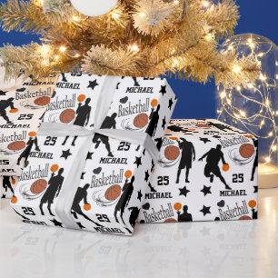 Papier Cadeau Personnaliser tout le joueur de basket-ball Star