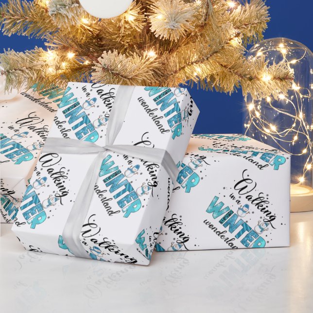 Papier Cadeau Personnaliser Winter Wonderland (Vacances)