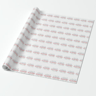 Papier Cadeau Personnalisez, entraîneur de hockey sur glace Mer