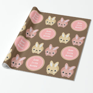 Papier Cadeau Personnalisez Les Bunnies Nom Et Occasion