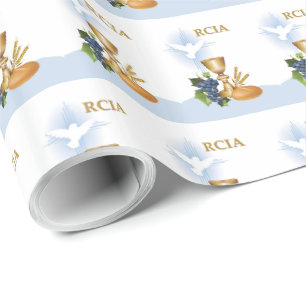 Papier Cadeau Personnalisez, RCIA Félicitations Sacrement Cathol