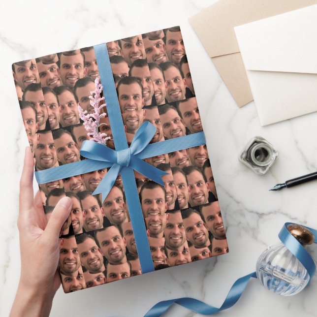 Papier Cadeau Personnalized Face Picture Unique Photo Birthday (Cadeaux)