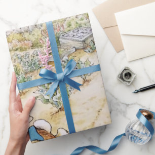 Papier Cadeau Peter le lapin dans le jardin de M. Mc Gregor