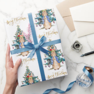 Papier Cadeau Peter le sapin de Noël du lapin