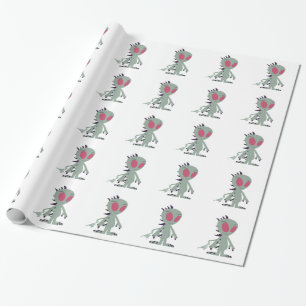 Papier Cadeau Petit Chupacabra mignon