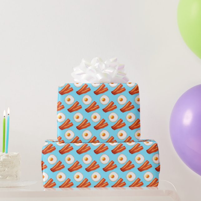 Papier Cadeau Petit-Déjeuner Bacon Et Oeuf (Cadeaux de fête)