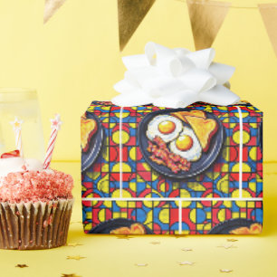 Papier Cadeau Petit déjeuner Pop Art