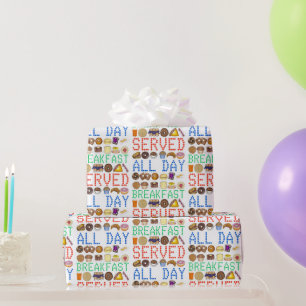 Papier Cadeau Petit Déjeuner Servi Toute La Journée New York Din