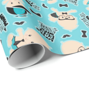 Papier Cadeau Petit homme maudit mot art motif méchant enveloppe