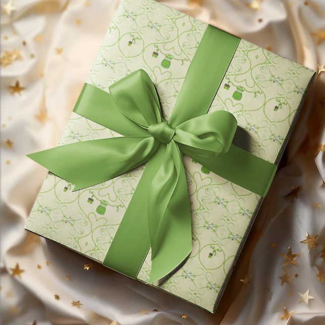 Papier Cadeau Petit Lucky Un Shamrock Baby Girl tenue (Créateur téléchargé)