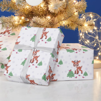 Papier Cadeau Petit renne