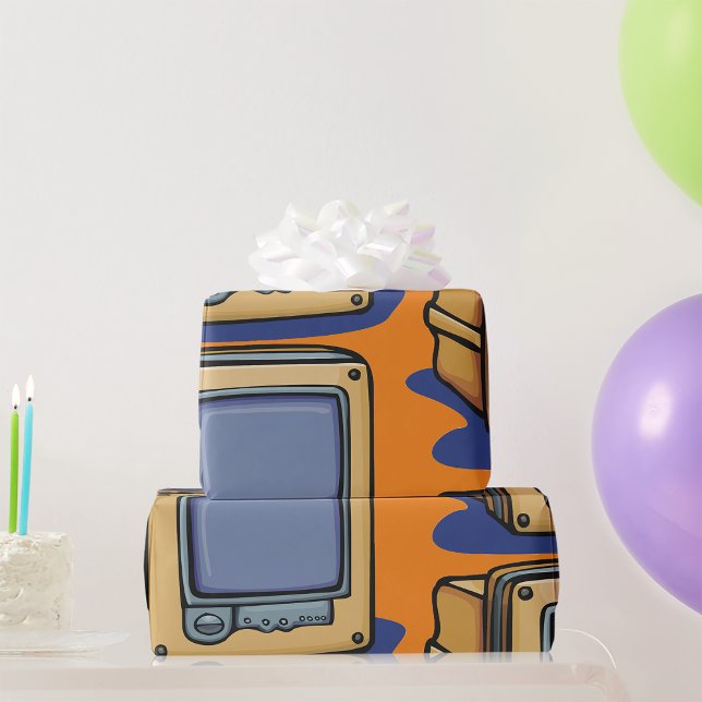Papier Cadeau Petit téléviseur (Créateur téléchargé)