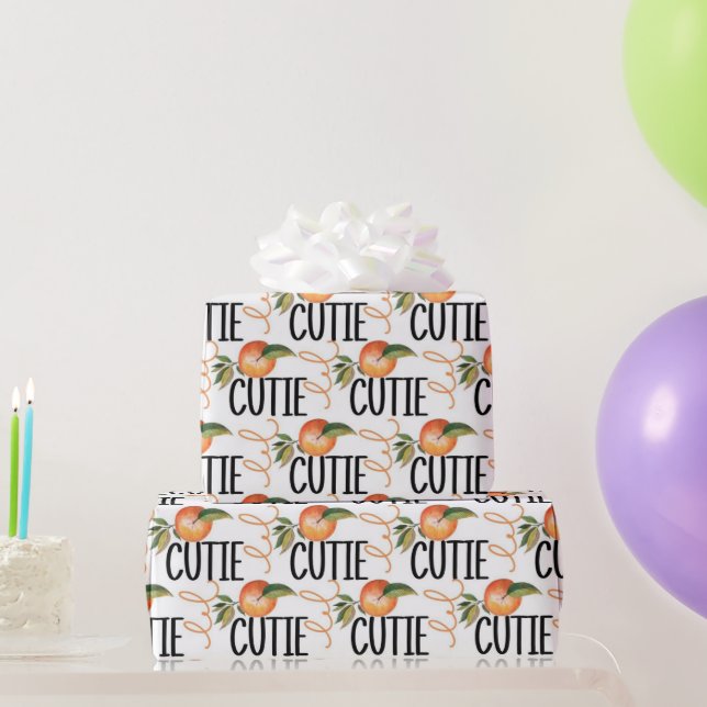 PAPIER CADEAU PETITE CUTIE BABY SHOWER MOTIF (Cadeaux de fête)