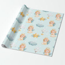 Petite prière Angel fille bleu