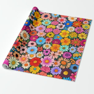 Papier Cadeau Petites fleurs mignonnes