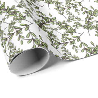 Papier Cadeau Petits Feuilles sur le jardin botanique de Tangled