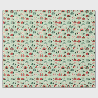 Papier Cadeau Petits Insectes Festifs