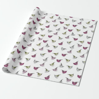 Papier Cadeau Petits oiseaux