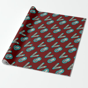 Papier Cadeau Pétrolhead V8 Voiture passionné