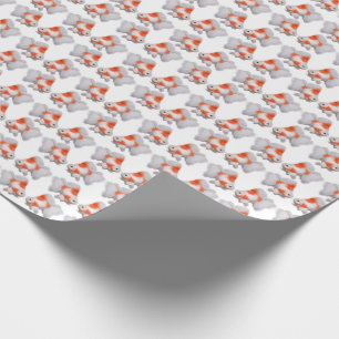 Papier Cadeau Peu de papier d'emballage de Ryukin de poisson