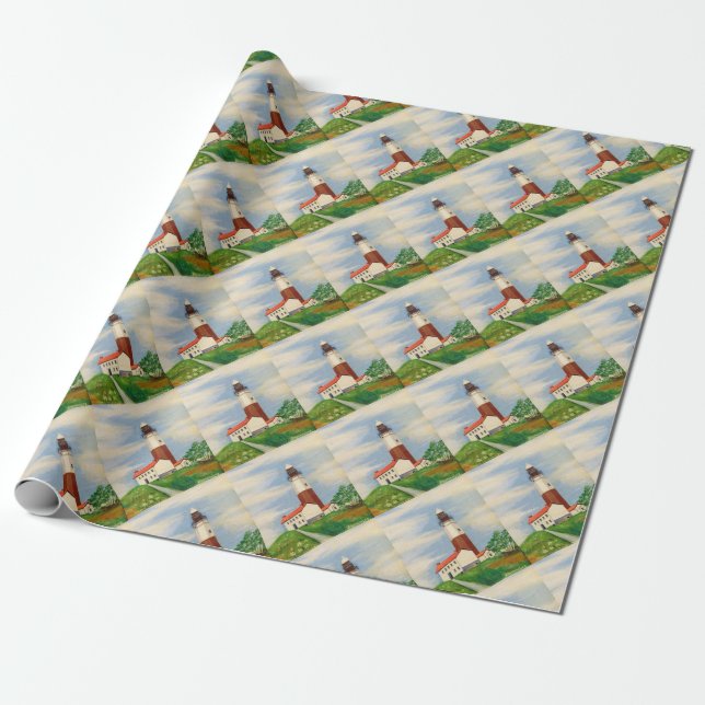 Papier Cadeau Phare de Montauk (Déroulé)