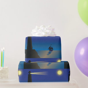 Papier Cadeau Phare Et Papier D'Enveloppement Lune