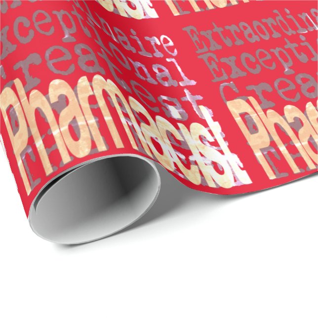 Papier Cadeau Pharmacien Extraordinaire (Coin rond)