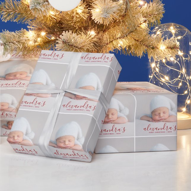 Papier Cadeau Photo Baby First Christmas (Vacances)
