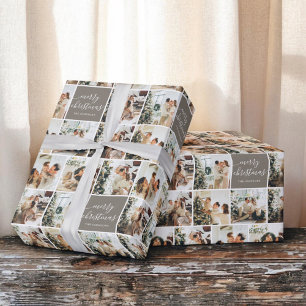 Papier Cadeau Photo Calligraphie Joyeux Noël