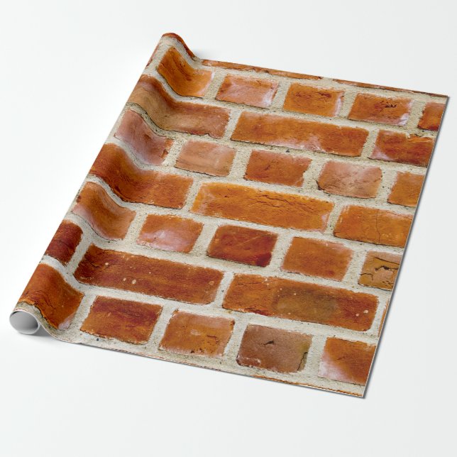 Papier Cadeau Photo de mur de briques (Déroulé)