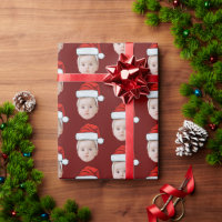 Photo du visage personnalisé Santa Hat Funny Noël