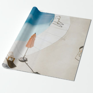 Papier Cadeau Photo en grand angle d'un parapluie brun