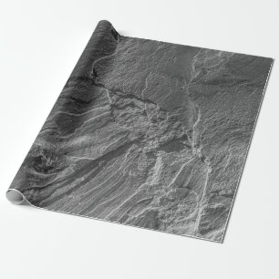 PAPIER CADEAU PHOTO GRAYSCALE DE FORMATION ROCK