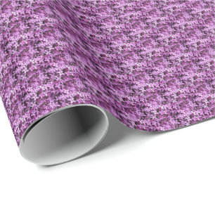 Papier Cadeau Photo Lilac   Demi-goutte Carrelée  