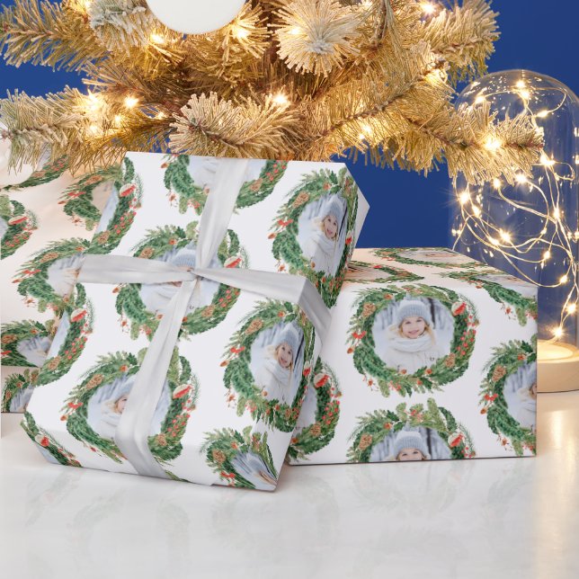 Papier Cadeau Photo Noël (Vacances)