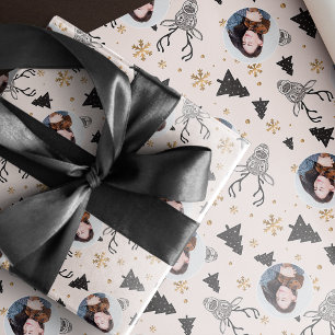 Papier Cadeau Photo Noël moderne