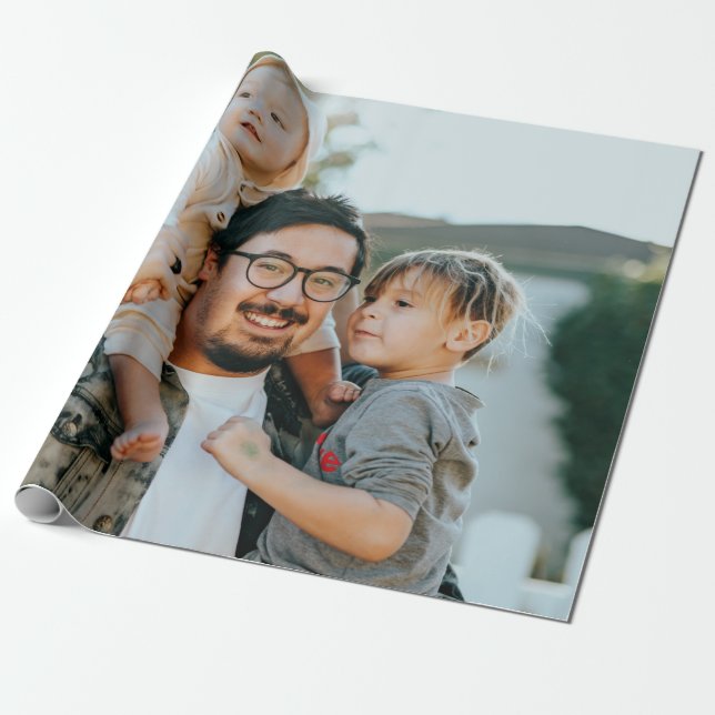 Papier Cadeau Photo personnalisée (Déroulé)