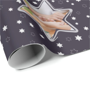 Papier Cadeau Photo personnalisée du professionnel Étoiles de No