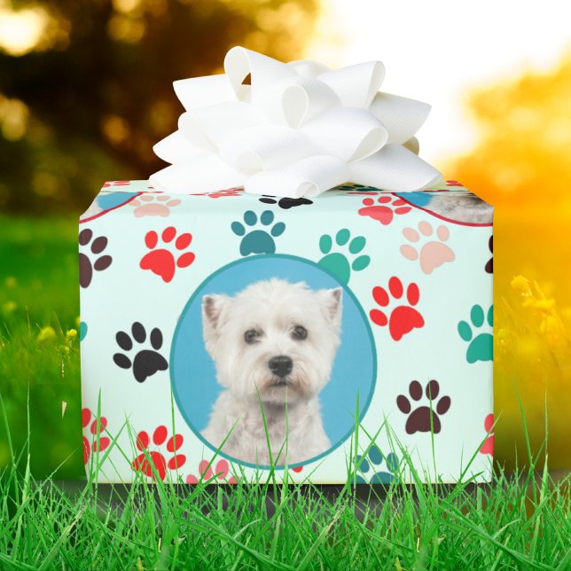 Papier Cadeau Photo personnalisée Logo personnalisé Amoureux des (Créateur téléchargé)