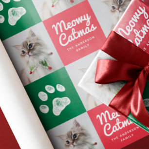 Papier Cadeau Photo pour animaux de Noël