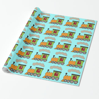Papier Cadeau Photo Train à vapeur Choo Choo Wrapper Papier