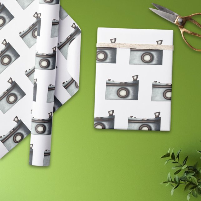 Papier Cadeau Photographe simple Motif photo (Créateur téléchargé)