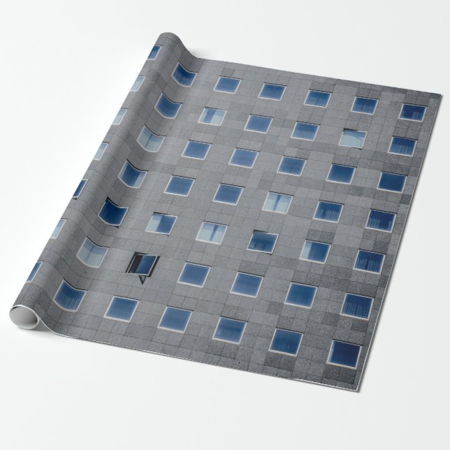 Papier Cadeau Photographie de construction en béton gris (Déroulé)