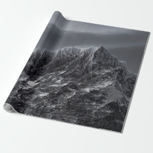 PAPIER CADEAU PHOTOGRAPHIE DE LA MONTAGNE À GRANDE ÉCHELLE