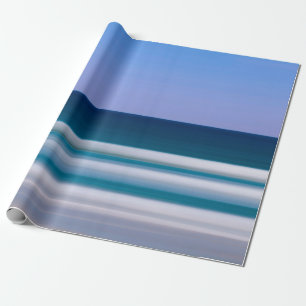 Papier Cadeau photographie numérique intentionnelle flou bleu sa