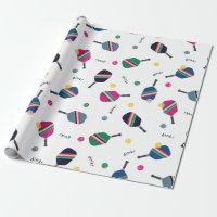 Pickleball Amusant Paddles rayé Dink Wrapper Papie
