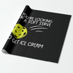 Papier Cadeau Pickleball Soft Serve Obtenir Crème Glacée Pickle