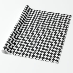 Papier Cadeau Pied-de-poule élégant noir chez Emporiomoffa