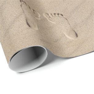 Papier Cadeau Pieds Nus Dans Le Sable